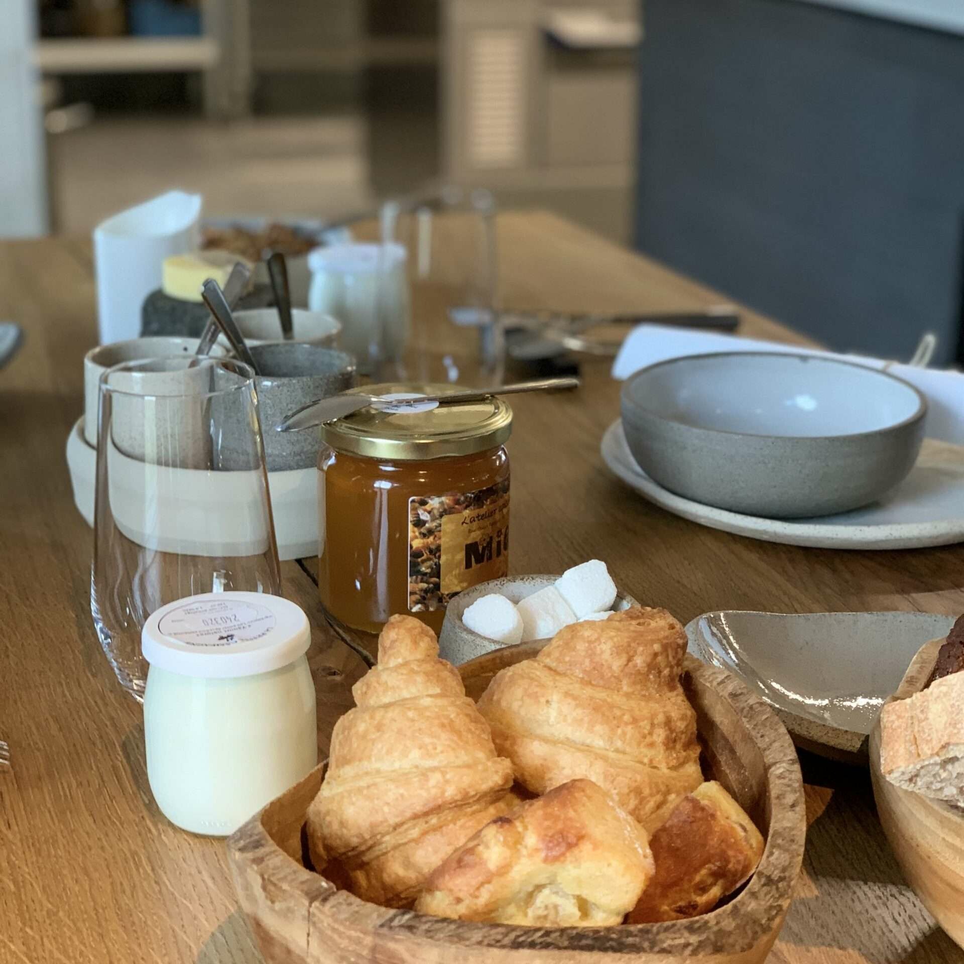 Petit déjeuner du bed & breakfast