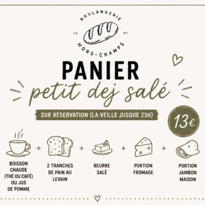Panier petit déjeuner salé